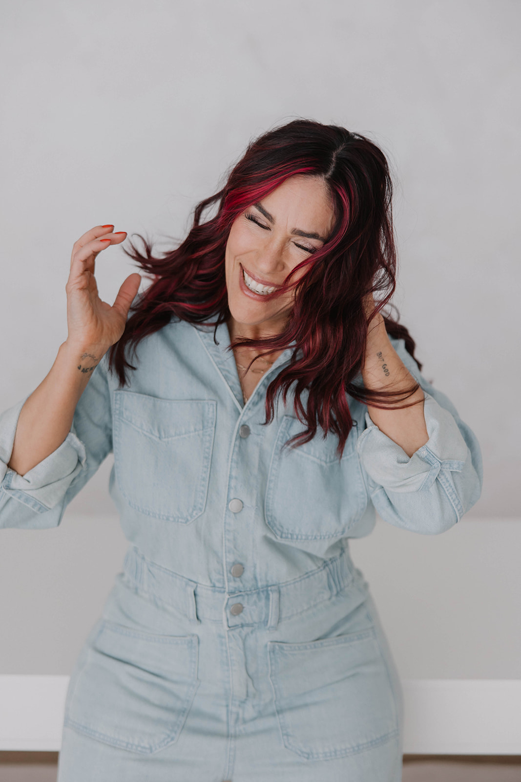 Michelle joy hair flying